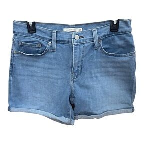 Levi's Light Blue Denim Jean Shorts